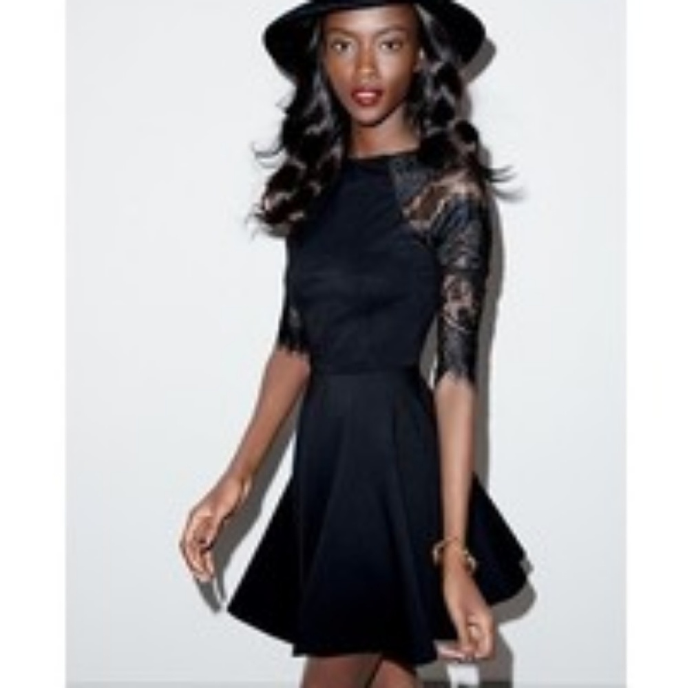 Sexy black cocktail dress